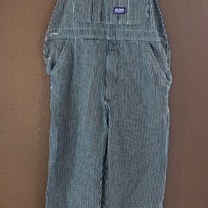 Women's Big Smith Striped Bib Overalls 32x32